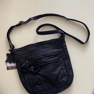 NWOT Civico 9 Black Leather Purse
